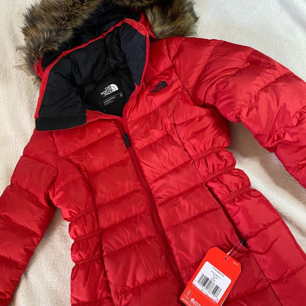 Hooded fur NORTHFACE Coat